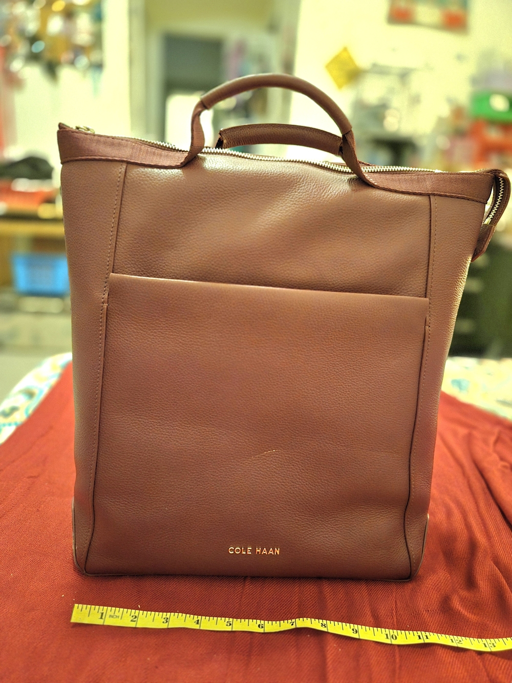 Cole Haan Brown Leather Laptop Tote